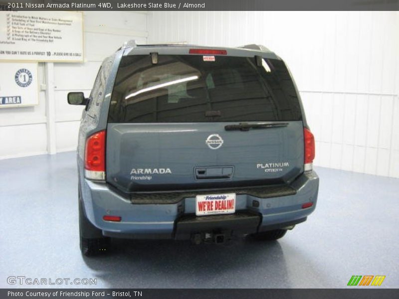 Lakeshore Slate Blue / Almond 2011 Nissan Armada Platinum 4WD