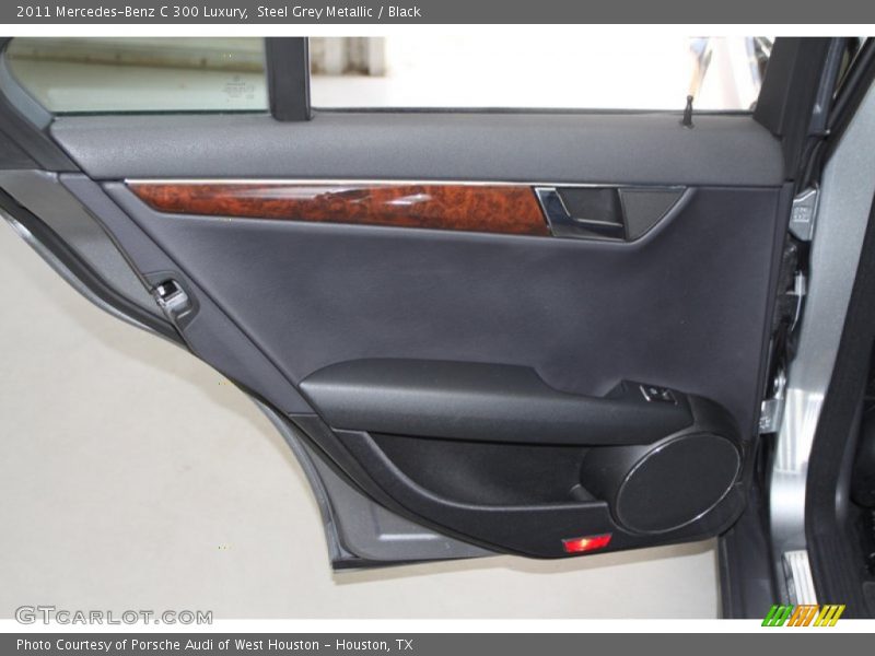 Steel Grey Metallic / Black 2011 Mercedes-Benz C 300 Luxury