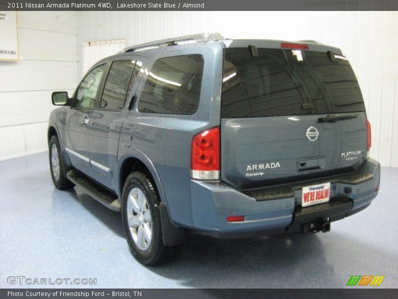Lakeshore Slate Blue / Almond 2011 Nissan Armada Platinum 4WD