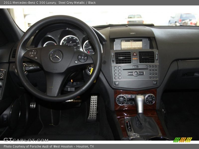 Steel Grey Metallic / Black 2011 Mercedes-Benz C 300 Luxury