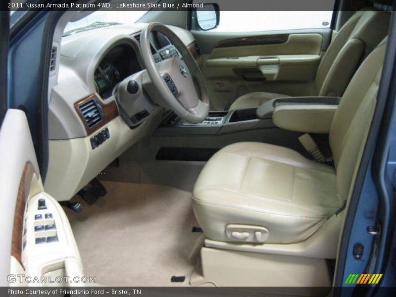 Lakeshore Slate Blue / Almond 2011 Nissan Armada Platinum 4WD