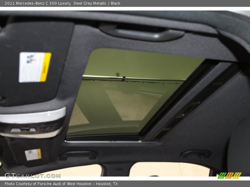 Steel Grey Metallic / Black 2011 Mercedes-Benz C 300 Luxury
