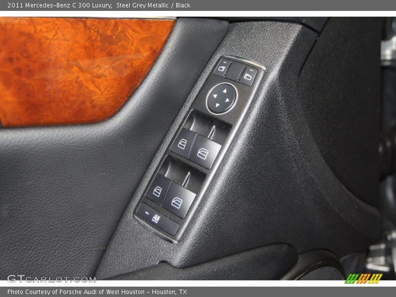 Steel Grey Metallic / Black 2011 Mercedes-Benz C 300 Luxury