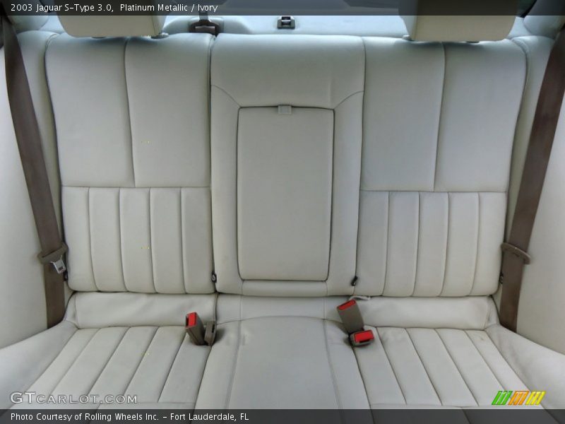 Rear Seat of 2003 S-Type 3.0