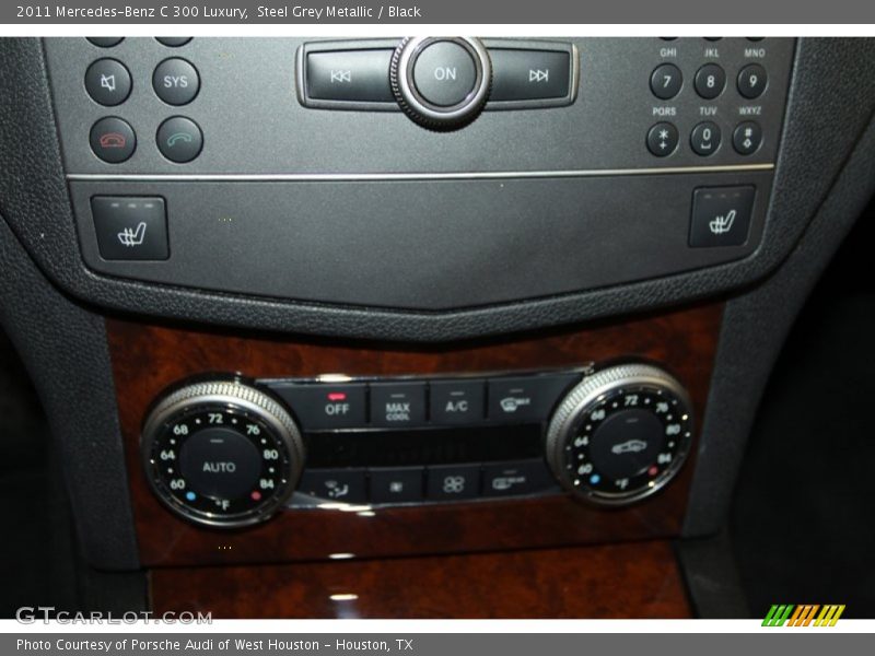 Steel Grey Metallic / Black 2011 Mercedes-Benz C 300 Luxury