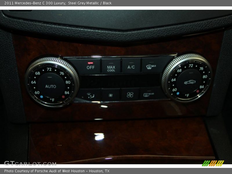 Steel Grey Metallic / Black 2011 Mercedes-Benz C 300 Luxury