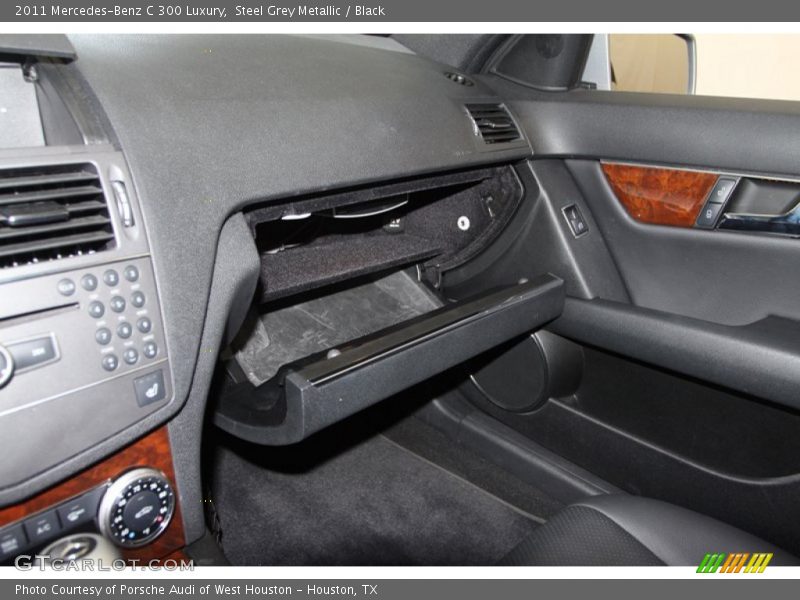 Steel Grey Metallic / Black 2011 Mercedes-Benz C 300 Luxury