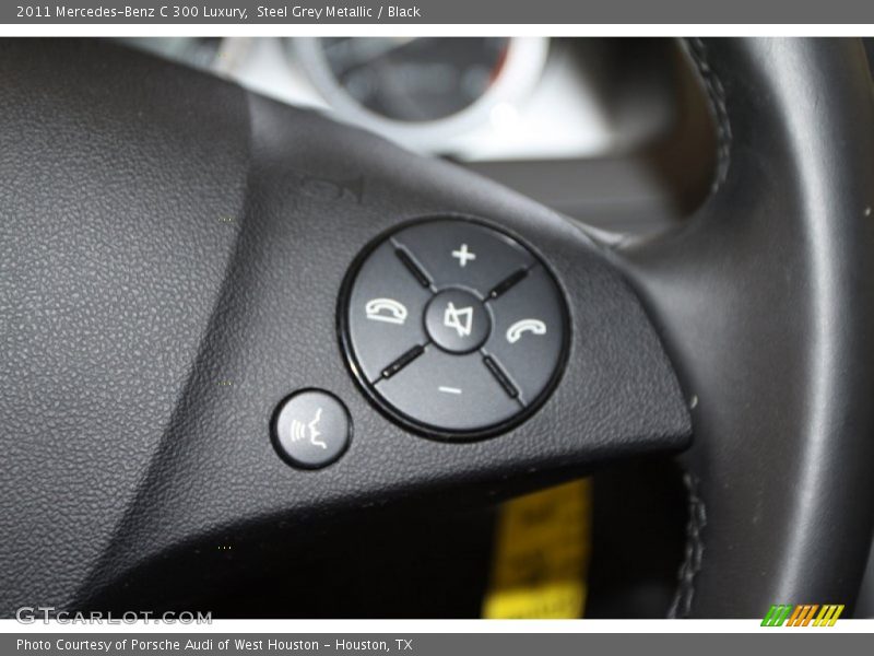 Steel Grey Metallic / Black 2011 Mercedes-Benz C 300 Luxury