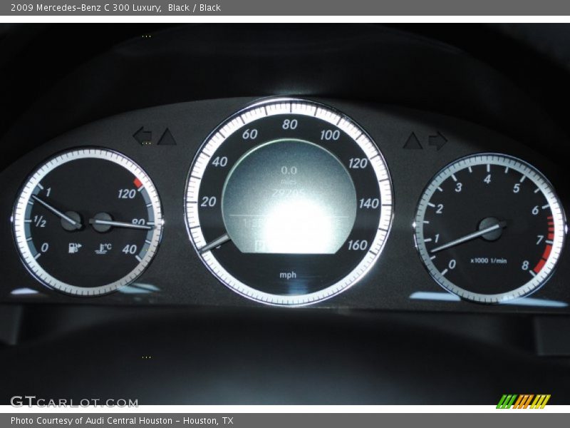Black / Black 2009 Mercedes-Benz C 300 Luxury