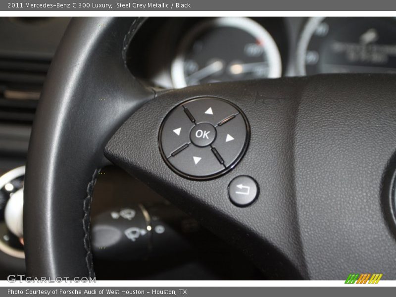 Steel Grey Metallic / Black 2011 Mercedes-Benz C 300 Luxury