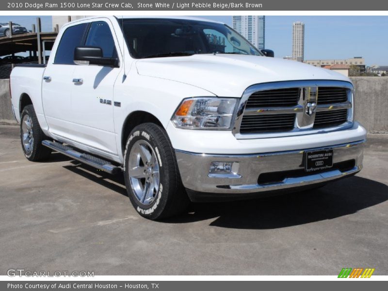 Stone White / Light Pebble Beige/Bark Brown 2010 Dodge Ram 1500 Lone Star Crew Cab
