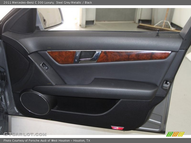 Steel Grey Metallic / Black 2011 Mercedes-Benz C 300 Luxury