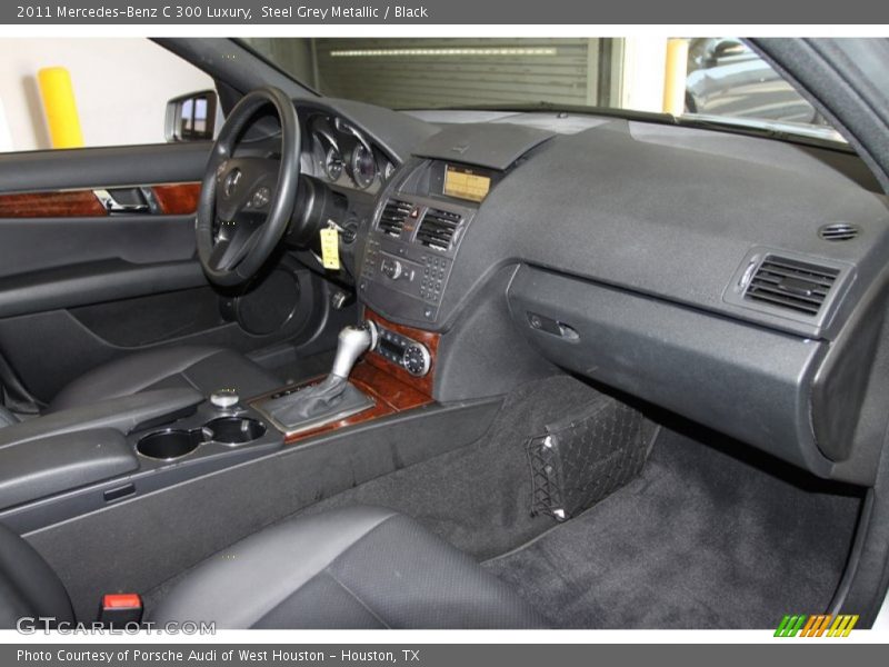Steel Grey Metallic / Black 2011 Mercedes-Benz C 300 Luxury