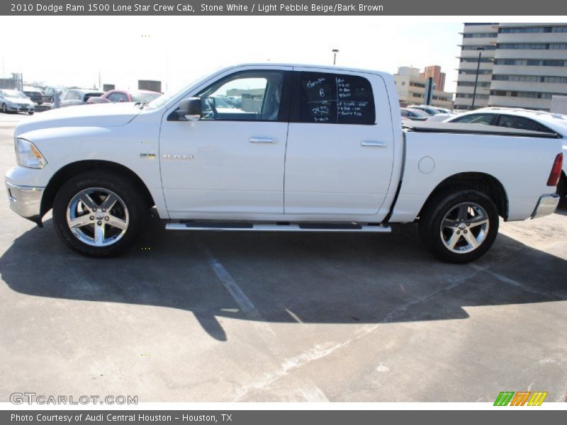 Stone White / Light Pebble Beige/Bark Brown 2010 Dodge Ram 1500 Lone Star Crew Cab