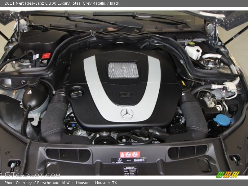Steel Grey Metallic / Black 2011 Mercedes-Benz C 300 Luxury