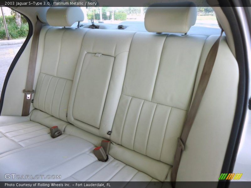 Rear Seat of 2003 S-Type 3.0