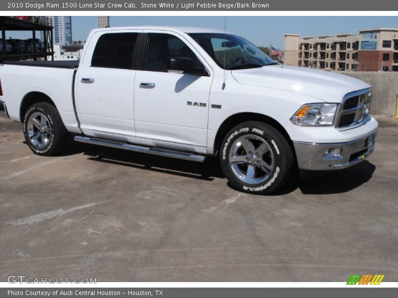 Stone White / Light Pebble Beige/Bark Brown 2010 Dodge Ram 1500 Lone Star Crew Cab