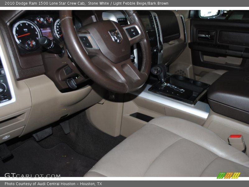 Stone White / Light Pebble Beige/Bark Brown 2010 Dodge Ram 1500 Lone Star Crew Cab