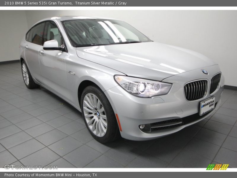 Titanium Silver Metallic / Gray 2010 BMW 5 Series 535i Gran Turismo