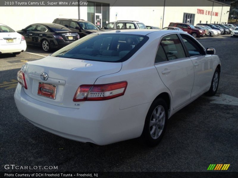 Super White / Ash Gray 2010 Toyota Camry LE