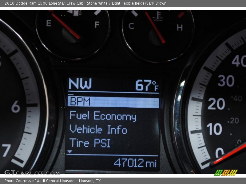 Stone White / Light Pebble Beige/Bark Brown 2010 Dodge Ram 1500 Lone Star Crew Cab