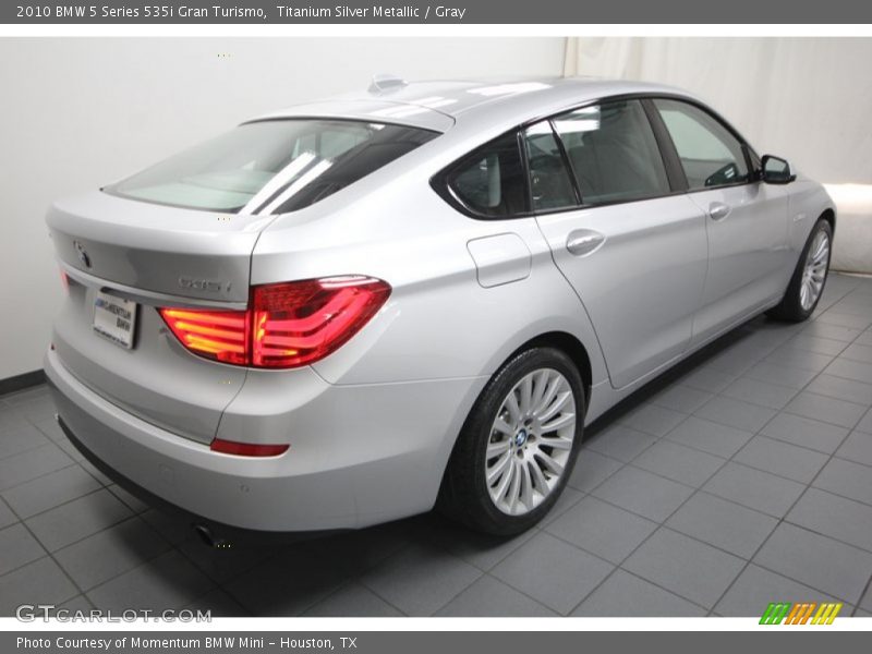 Titanium Silver Metallic / Gray 2010 BMW 5 Series 535i Gran Turismo
