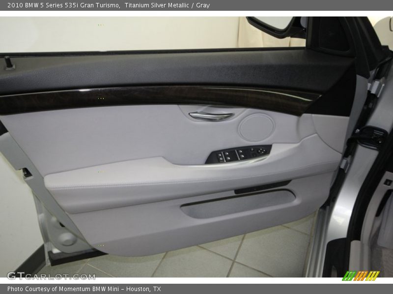 Titanium Silver Metallic / Gray 2010 BMW 5 Series 535i Gran Turismo