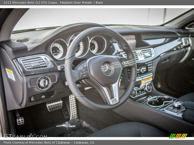 Paladium Silver Metallic / Black 2013 Mercedes-Benz CLS 550 Coupe