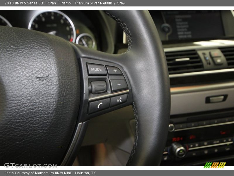 Titanium Silver Metallic / Gray 2010 BMW 5 Series 535i Gran Turismo