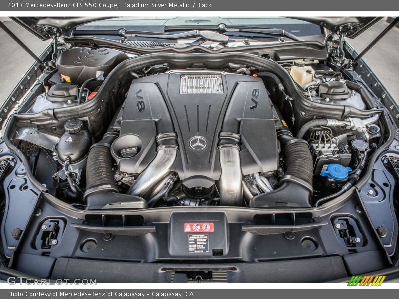 Paladium Silver Metallic / Black 2013 Mercedes-Benz CLS 550 Coupe