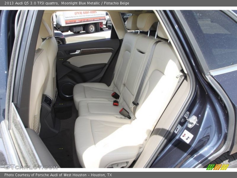 Moonlight Blue Metallic / Pistachio Beige 2013 Audi Q5 3.0 TFSI quattro