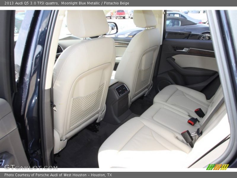 Moonlight Blue Metallic / Pistachio Beige 2013 Audi Q5 3.0 TFSI quattro