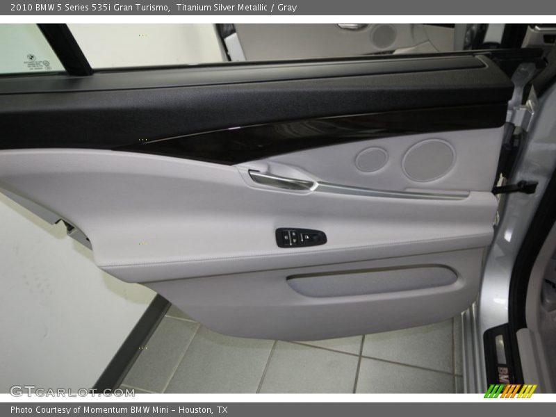 Titanium Silver Metallic / Gray 2010 BMW 5 Series 535i Gran Turismo