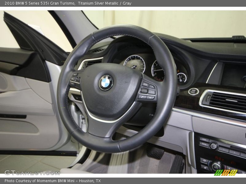 Titanium Silver Metallic / Gray 2010 BMW 5 Series 535i Gran Turismo