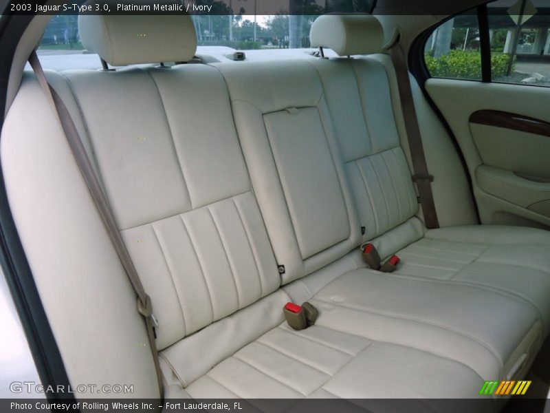 Rear Seat of 2003 S-Type 3.0