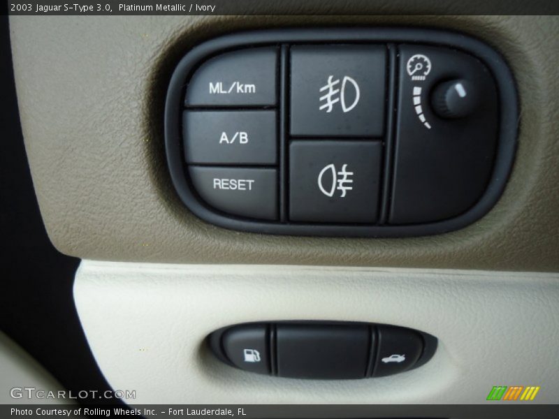 Controls of 2003 S-Type 3.0