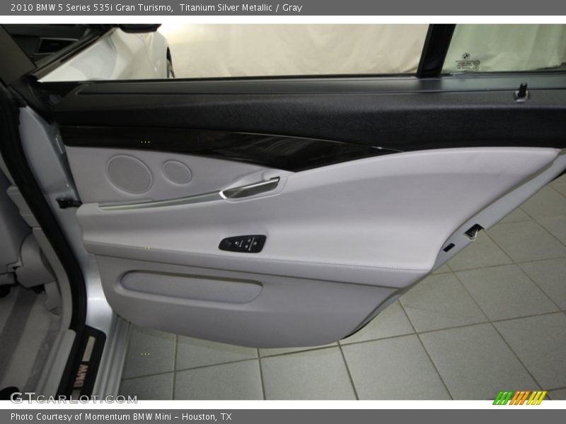 Titanium Silver Metallic / Gray 2010 BMW 5 Series 535i Gran Turismo