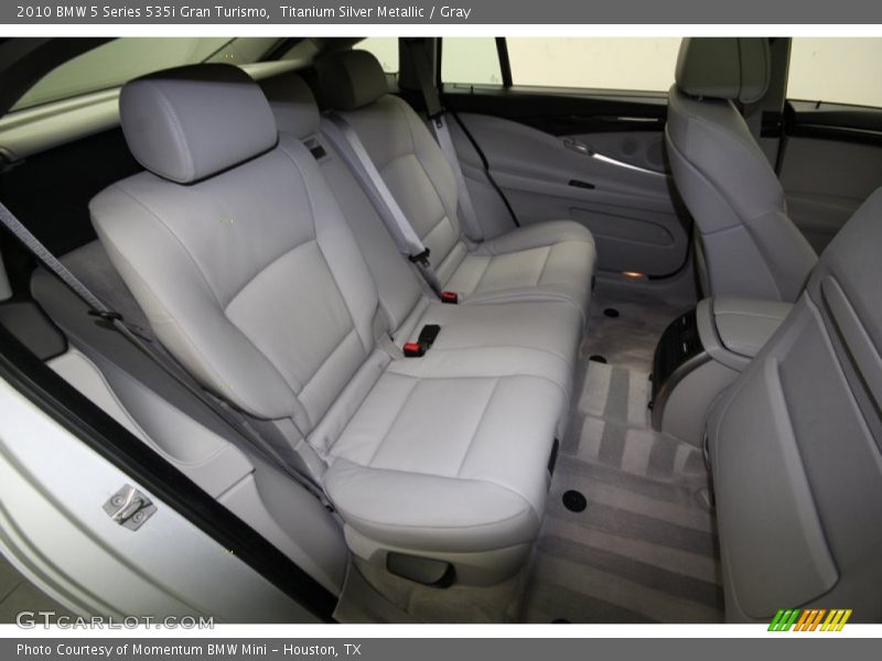Rear Seat of 2010 5 Series 535i Gran Turismo