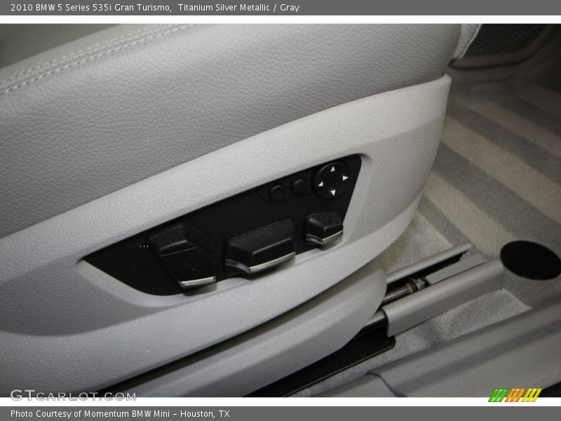 Titanium Silver Metallic / Gray 2010 BMW 5 Series 535i Gran Turismo