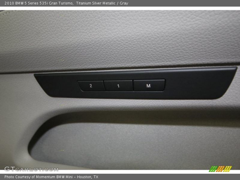 Titanium Silver Metallic / Gray 2010 BMW 5 Series 535i Gran Turismo