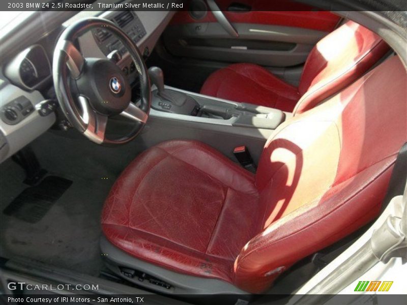 Red Interior - 2003 Z4 2.5i Roadster 