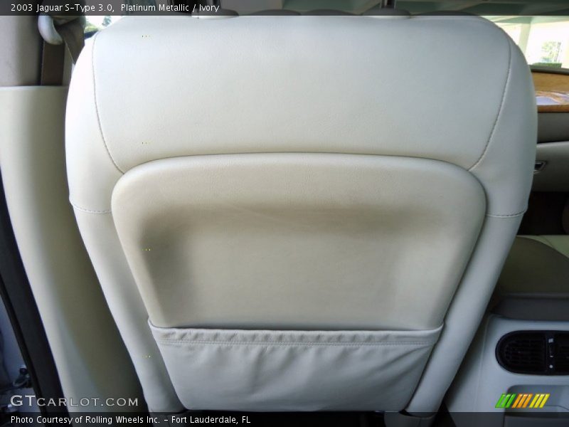 Platinum Metallic / Ivory 2003 Jaguar S-Type 3.0