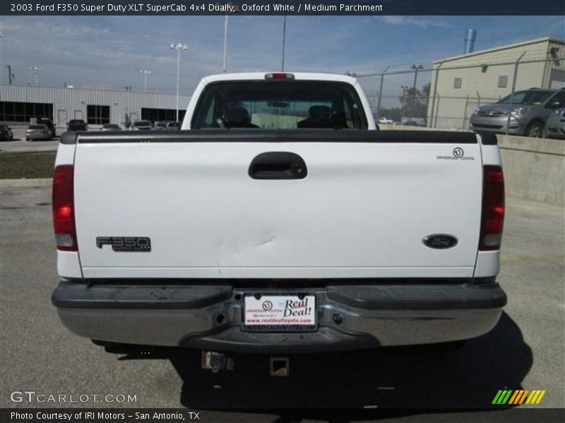 Oxford White / Medium Parchment 2003 Ford F350 Super Duty XLT SuperCab 4x4 Dually