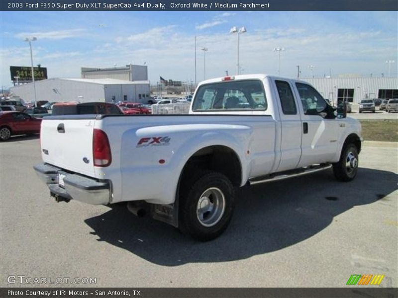 Oxford White / Medium Parchment 2003 Ford F350 Super Duty XLT SuperCab 4x4 Dually