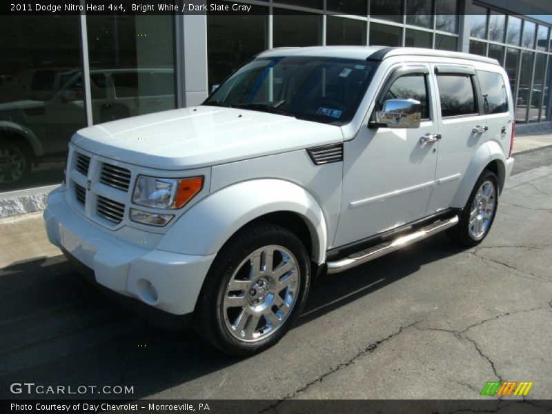 Bright White / Dark Slate Gray 2011 Dodge Nitro Heat 4x4