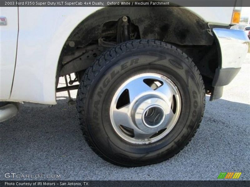 Oxford White / Medium Parchment 2003 Ford F350 Super Duty XLT SuperCab 4x4 Dually