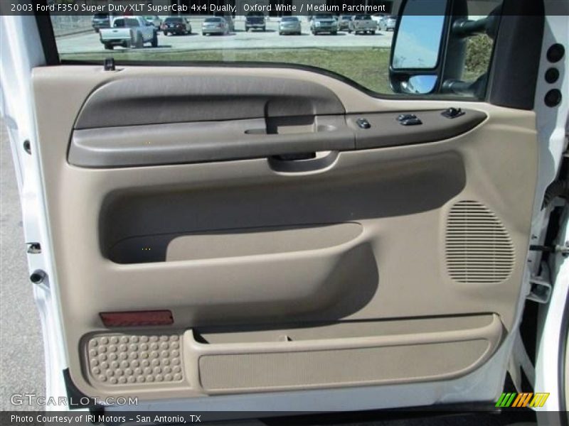 Oxford White / Medium Parchment 2003 Ford F350 Super Duty XLT SuperCab 4x4 Dually