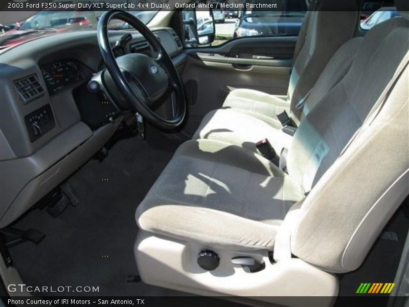 Oxford White / Medium Parchment 2003 Ford F350 Super Duty XLT SuperCab 4x4 Dually