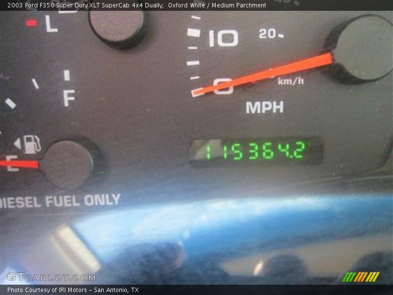 Oxford White / Medium Parchment 2003 Ford F350 Super Duty XLT SuperCab 4x4 Dually