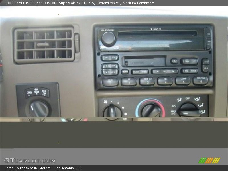 Oxford White / Medium Parchment 2003 Ford F350 Super Duty XLT SuperCab 4x4 Dually